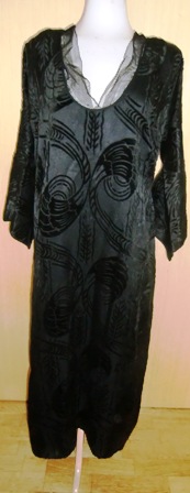 xxM495M Black Velvet Dress From Silkehuset Christiania
